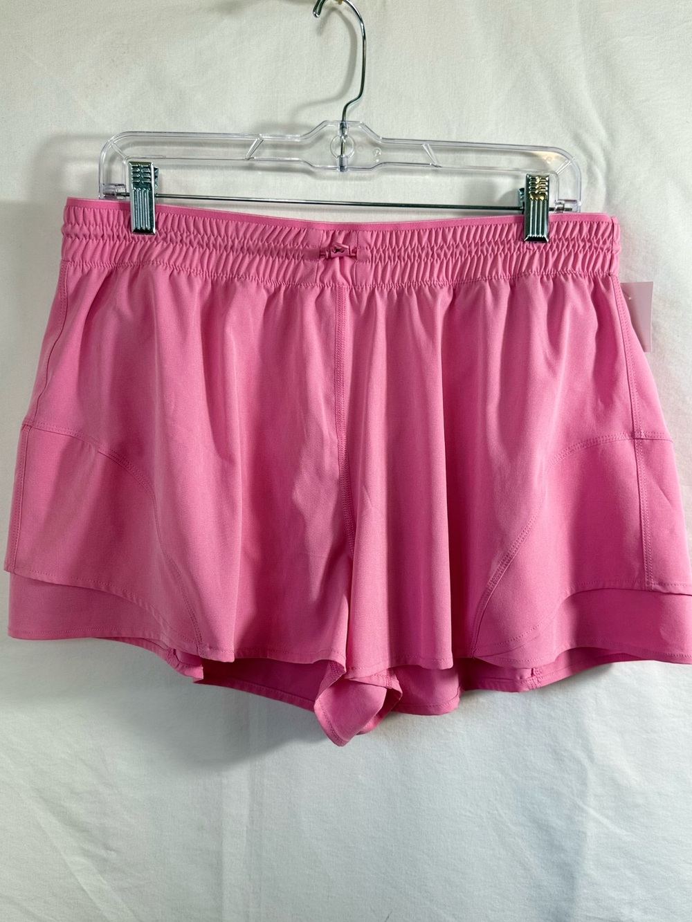 Avia Pink Double-Layer Athletic Shorts